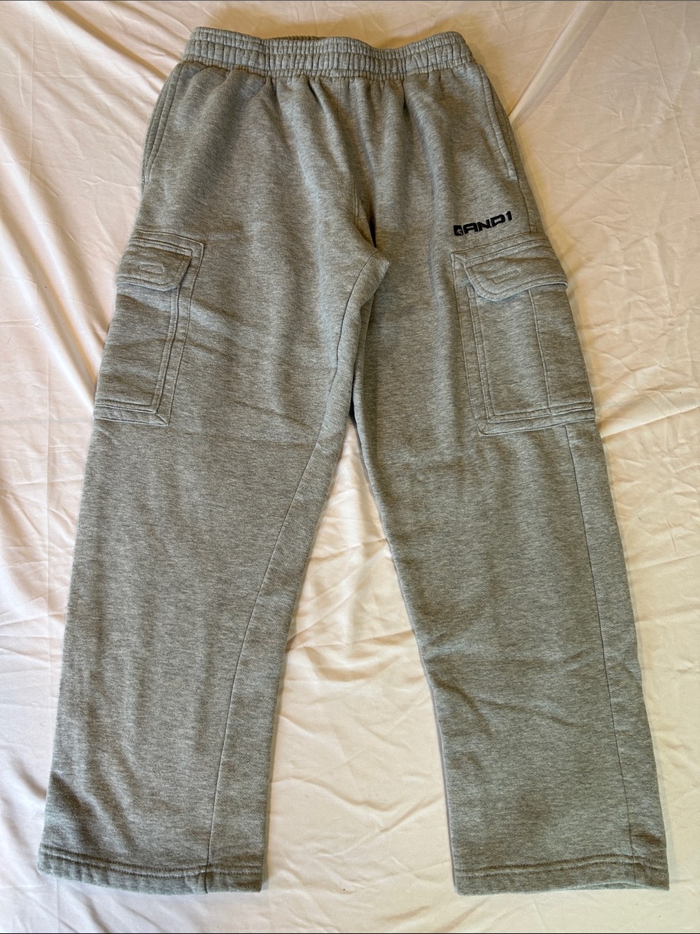 And1 Light Gray Cargo Sweatpants Size M